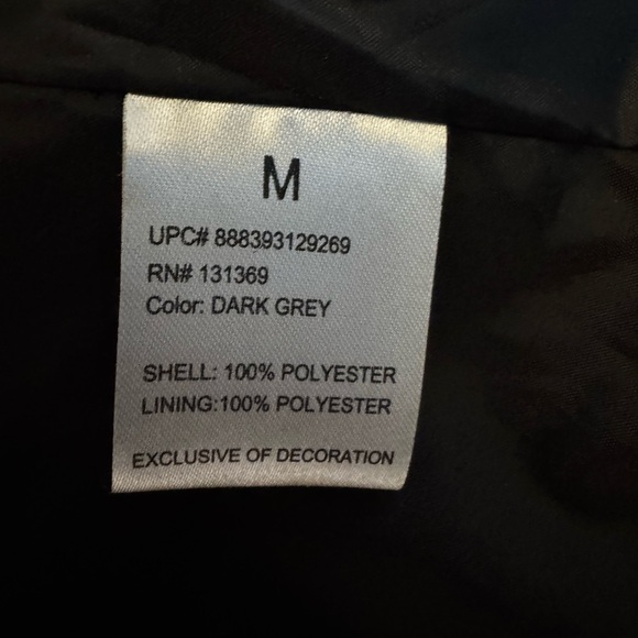 Rampage Coat Y2K Dark Grey Mid Length Toggle Size M GUC - Picture 6 of 7